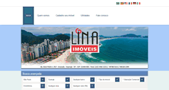 Desktop Screenshot of linaimoveisguaruja.com
